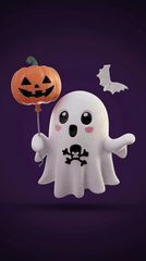 Ma, con ma, 3D, dễ thương, hóa trang, lễ hội, kinh dị, ghost, ghost, 3D, cute, costume, festival, horror 4