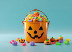 Kẹo, giỏ bí đỏ, kẹo halloween ,lễ hội hóa trang, candy, pumpkin basket, halloween candy, masquerade, 1