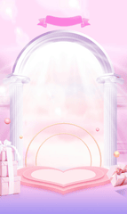 Podium, bệ, bệ đỡ, quảng cáo, sân khấu, stage, màu hồng, pink, nền, hình nền, background 6