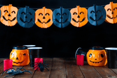 Dụng cụ, trang trí hallowen, lễ hội hóa trang, bí đỏ, bóng bay, ly cốc, tools, halloween decorations, masquerade, pumpkins, balloons, cups - 2