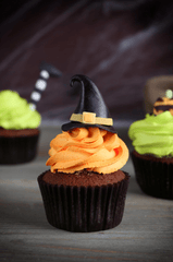 Bánh kem, bàn tiệc, lễ hội hóa trang, không khí halloween, cake, orange juice, party table, carnival, halloween atmosphere - Amster 2