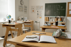 Lớp học, trường học, bàn ghế, học tập, dụng cụ học tập, giáo dục, classroom, school, desks and chairs, study, school supplies, education - J.Hen 7