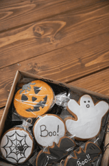 Halloween, bánh quy, bánh bí đỏ, bánh con dơi, bánh con ma,  lễ hội, cookies, pumpkin pie, bat cake, ghost cake, festival - Monstera Production 2
