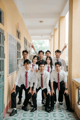 Học sinh, kỷ yếu, tập thể, bạn bè, kỷ niệm, vui vẻ, students, yearbook, group, friends, memories, fun - Green odette 12