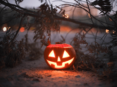 Bí đỏ, trang trí halloween, lễ hội, ánh đèn, đêm tối, điêu khắc, kinh dị, halloween decoration, festival, lights, dark, sculpture, horror  - pixabay