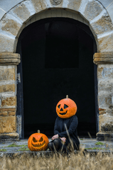 Lễ hội hóa trang, nhân vật , kinh dị, khuôn mặt bí đỏ, halloween, character, horror, pumpkin face - Juan Felipe Ramírez 15