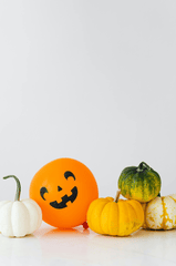Bí đỏ, bóng bay, trang trí lễ hội halloween, kinh dị, pumpkin, balloons, halloween decorations, horror  - pixabay