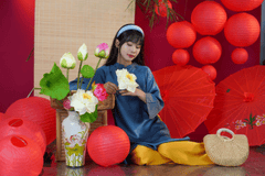 Cô gái, thiếu nữ, Việt Nam, trang phục truyền thống, girl, young woman, Vietnam, traditional costume - Đan Thy Nguyễn Mai 18