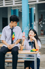 Học sinh, student, trường học, school, kỉ yếu, cặp đôi, tình yêu, love, couple, VietNam 7