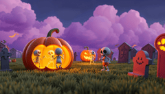 Halloween, khung cảnh halloween, bí đỏ, kinh dị, 3D, halloween scene, pumpkin, horror - Amme 4