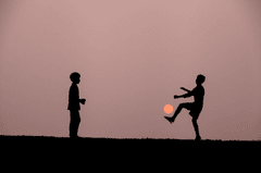 Trẻ em, children, bầu trời, hoàng hôn, cánh đồng, miền quê, sky, sunset, field, countryside- xuanduongvan87 1