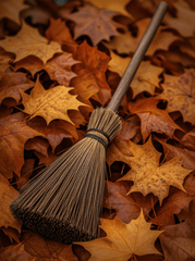 Halloween, cây chổi, chổi, phù thủy, lá phong, không gian halloween, broom, broomstick, witch, maple leaf, halloween space - iPicture