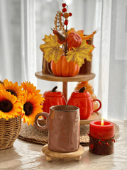 Halloween, ly, cốc sứ, dụng cụ trang trí halloween, bí đỏ, hoa khô, không gian, cups, ceramic mugs, halloween decorations, pumpkins, dried flowers, space-yasminizm 1