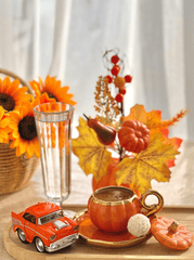 Halloween, ly, cốc sứ, dụng cụ trang trí halloween, bí đỏ, hoa khô, không gian, cups, ceramic mugs, halloween decorations, pumpkins, dried flowers, space-yasminizm 3