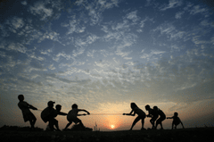 Trẻ em, children, bầu trời, hoàng hôn, cánh đồng, miền quê, sky, sunset, field, countryside- xuanduongvan87 4