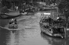 Sông, thuyền, boat,  river, Việt Nam, làng quê- Quangbaophoto