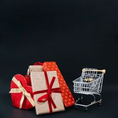 Hộp quà, giỏ hàng, giảm giá, blackfriday, gift box, shopping cart, discount