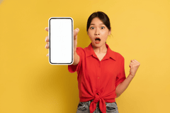 Cô gái, quảng cáo, mẫu ảnh, cầm điện thoại, girl, advertisement, model, holding phone 2