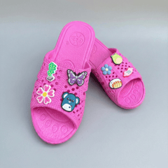 Dép tổ ong, dép hồng, dễ thương, honeycomb slippers, pink slippers, cute
