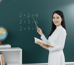 Cô giáo, giáo viên, giảng dạy, lớp học, Việt Nam, áo dài, teacher, teaching, classroom, Vietnam, ao dai 2