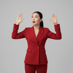 Cô gái, mẫu ảnh, giơ tay, chống đỡ, ngạc nhiên, quảng cáo, girl, model, raise hand, support, advertisement, surprised 2