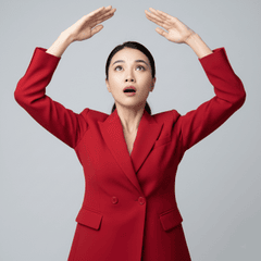 Cô gái, mẫu ảnh, giơ tay, chống đỡ, ngạc nhiên, quảng cáo, girl, model, raise hand, support, advertisement, surprised 1