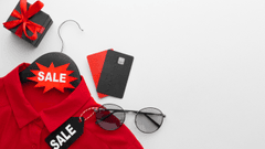Giảm giá, xe đẩy, giỏ hàng, túi xách, mua sắm, shopping, market, sale, black friday, fashion -  annariaboshapko 1