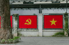 Cờ đỏ, quốc kỳ, đường, flag, national flag, road- HONG SON 9