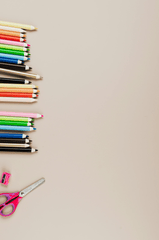Thước, kẹp giấy, kéo, bút,book, đồ dùng học tập, trường, school supplies, school-Karola G 2