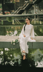 Áo dài, con gái, girl, thiếu nữ, trang phục truyền thống, Hồ con rùa, Việt Nam - Kha Ruxury 1