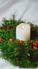Giáng sinh, nến, trái châu, ấm áp, không khí giáng sinh, christmas, candles, balls, warm, christmas atmosphere - Laura Chouette