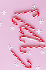 Giáng sinh, kẹo, bông tuyết, nền, christmas, candy, snowflakes, balls, background - Nataliya Vaitkevich 1