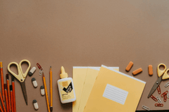 Sách, vở, thước, bút chì, bút, kéo, keo, book, đồ dùng học tập, trường, school supplies, school- olia danilevich 2