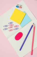 Bút, vở, pencil, kẹp giấy, note, ghi chú, ruler, notebook, đồ dùng học tập, trường, school supplies, school-SHVETS production