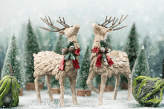 Giáng sinh, cặp đôi tuần lộc, mô hình giáng sinh, trang trí, dễ thương, tuyết, christmas, reindeer couple, christmas pattern, decoration, cute, snow - Skyler Ewing 2