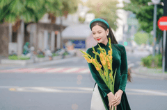 Áo dài, tết, xuân, trang phục truyền thống, thiếu nữ, con gái, girl, Việt Nam - Tuấn Kiệt Jr 13