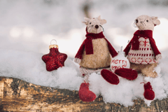 Giáng sinh, cặp đôi chuột, chuột giáng sinh, trang trí, dễ thương, tuyết, christmas, mouse couple, christmas mouse, decoration, cute, snow - Susanne Jutzeler, suju-foto 4
