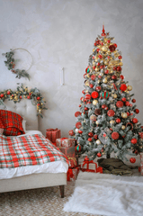 Giáng sinh, quả châu, trái châu, cây thông, hộp quà, gift, pine, xmas, christmas, noel, background, decor - Valeria Boltneva 2