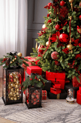 Giáng sinh, quả châu, trái châu, cây thông, hộp quà, gift, pine, xmas, christmas, noel, background, decor- Valeria Boltneva