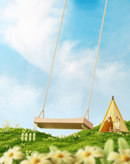 Xích đu, ghế đu, ghế xích đu, podium, quảng cáo, advertise, hình nền, background - huaban 1