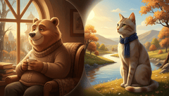 Hình ảnh chia đôi màn hình theo phong cách hoạt hình 3D điện ảnh....