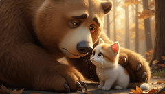 Hình ảnh cận cảnh đầy cảm xúc. Chú mèo con nhỏ đang khóc, với...