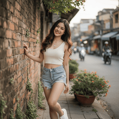 một cô gái đáng yêu diện quần ngắn gợi cảm . Với đặc điểm...