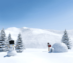 Tuyết, người tuyết, liều tuyết, trời, mây, nền, snow, snowman, snowdrift, sky, clouds, background