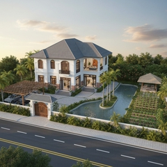 khu đất tổng diện tích ngang 30m x dài 60m. hãy thiết kế dùm tôi...