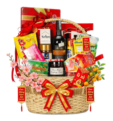 Giỏ quà tết, quà tặng, bánh mứt, mứt tết,  gifts, presents, gifts, cakes, jams, Tet jam.