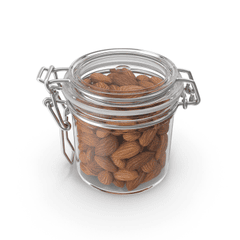 Hạnh nhân, hạt hạnh nhân, hộp thủy tinh, box, almond nut, almond, thực phẩm, food, hạt - doibani 4