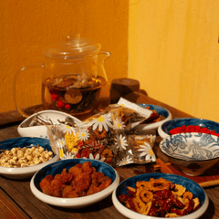 Trà, hoa khô, quả khô, sức khỏe, tea, dried flowers, dried fruits, health- Dang Hong 6