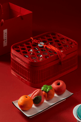 Trái cây, đào, hộp quà, Tết, fruit, peaches, gift boxes, Tet - Yuan Cao