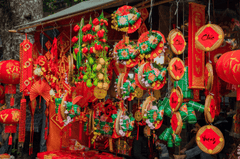 Trang trí, Tết, Tết Nguyên Đán, mua sắm, chợ tết, đèn lồng, câu chúc, decorations, Tet, Lunar New Year, shopping, Tet market, lanterns- HONG SON 3